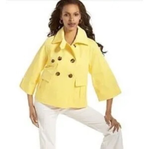 Style&co. Vibrant Yellow rain jacket - Picture 1 of 9